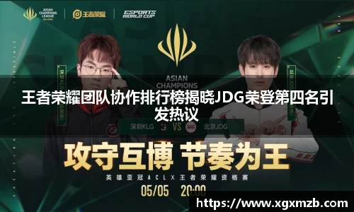 王者荣耀团队协作排行榜揭晓JDG荣登第四名引发热议